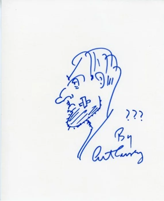 Art Carney autograph