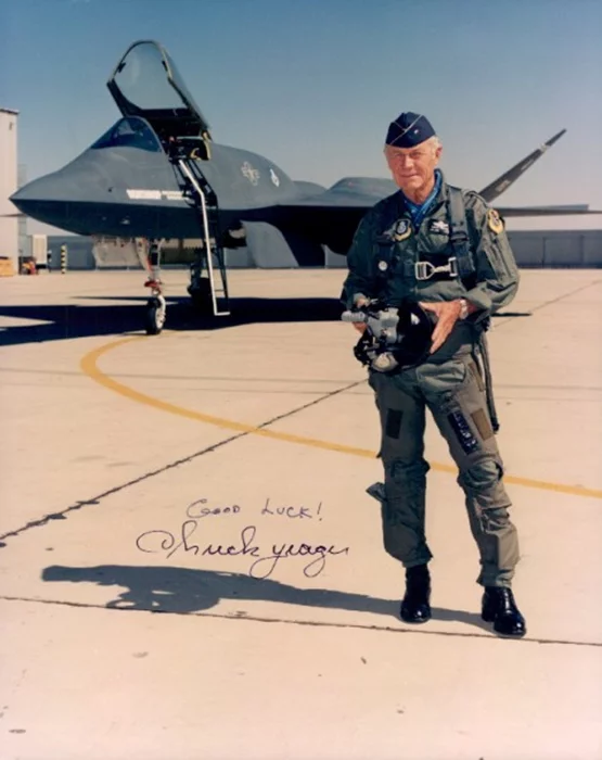 Chuck Yeager autograph