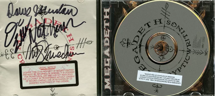 Megadeth autograph