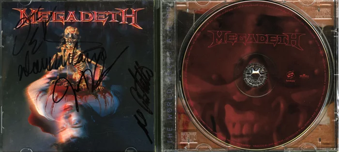 Megadeth autograph