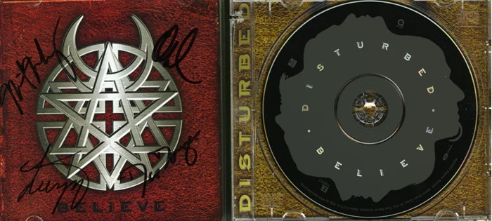 Disturbed autograph