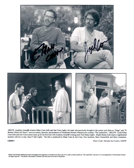 Joel and Ethan Coen autograph