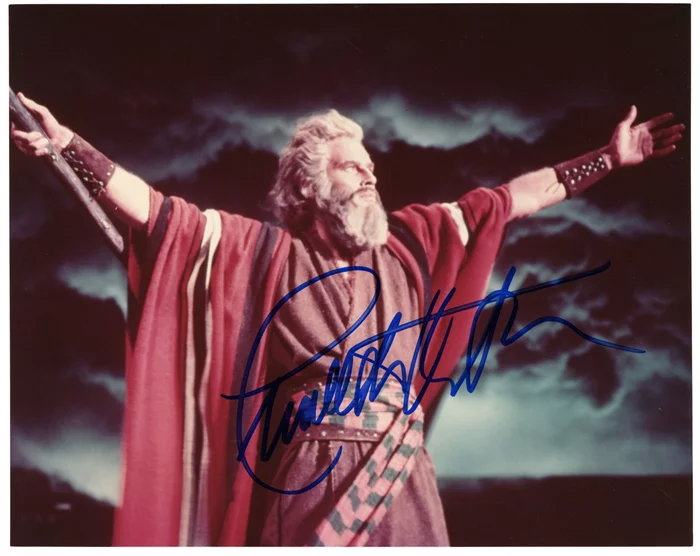 Charlton Heston autograph