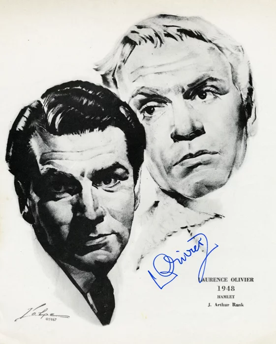 Laurence Olivier autograph