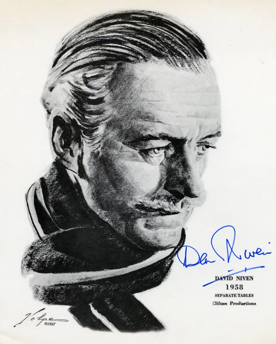 David Niven autograph