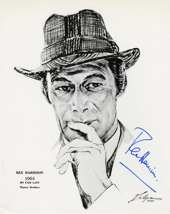 Rex Harrison autograph