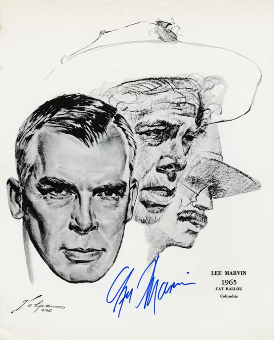 Lee Marvin autograph