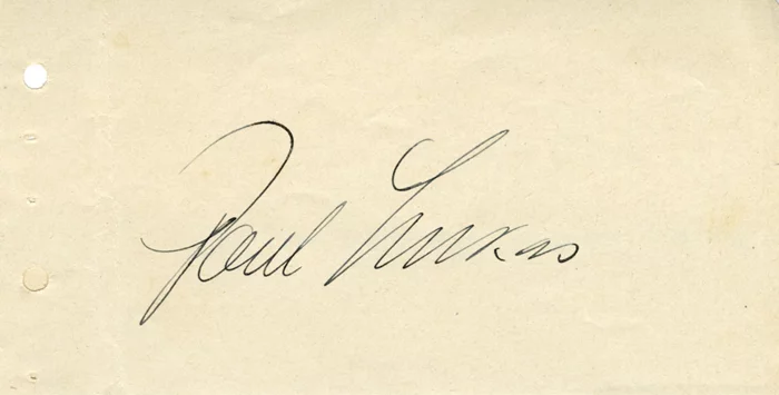 Paul Lukas autograph