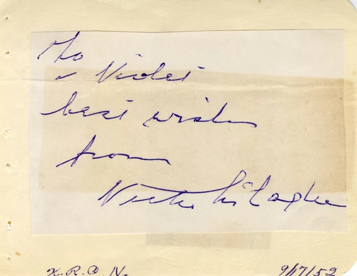 Victor McLaglen autograph