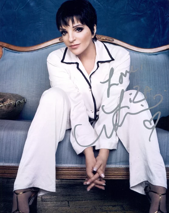 Liza Minnelli autograph