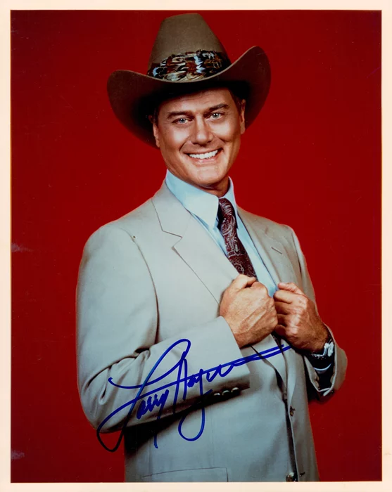 Larry Hagman autograph