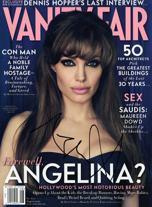Angelina Jolie autograph