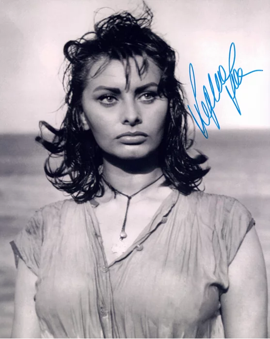 Sophia Loren autograph