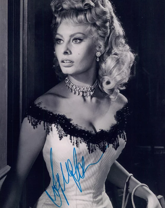 Sophia Loren autograph