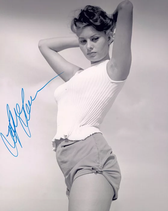 Sophia Loren autograph