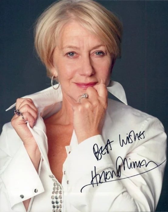 Helen Mirren autograph