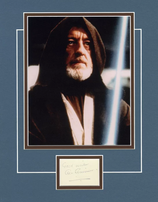 Alec Guinness autograph