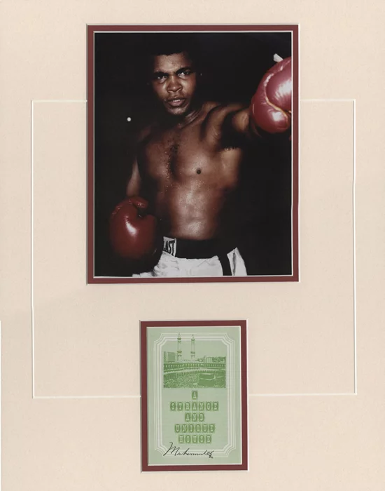 Muhammad Ali autograph
