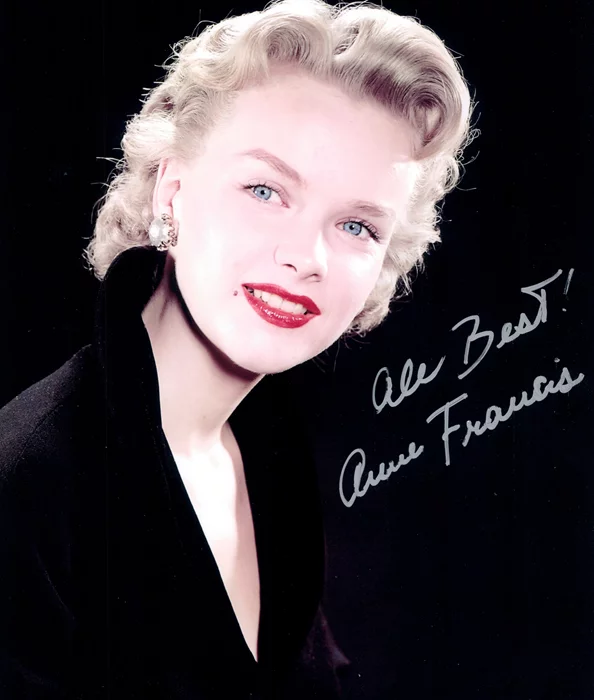 Anne Francis autograph