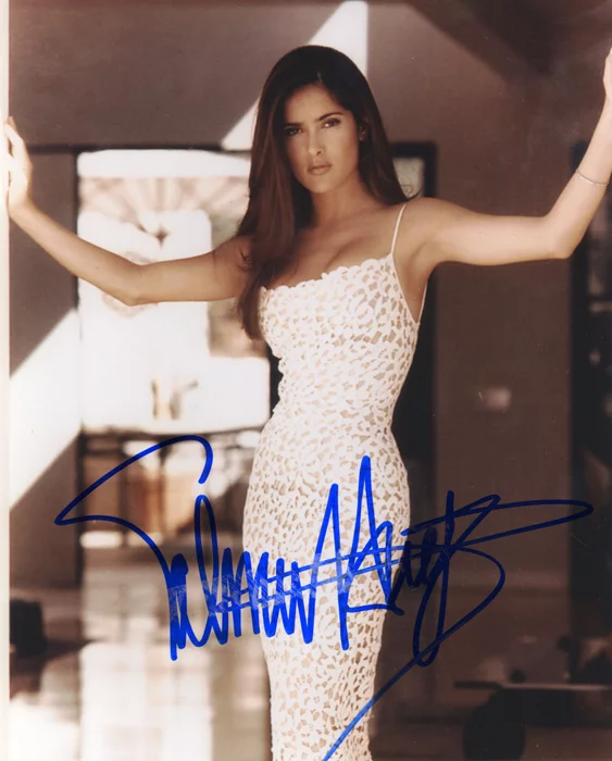 Salma Hayek autograph