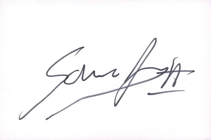 Sam Jones autograph