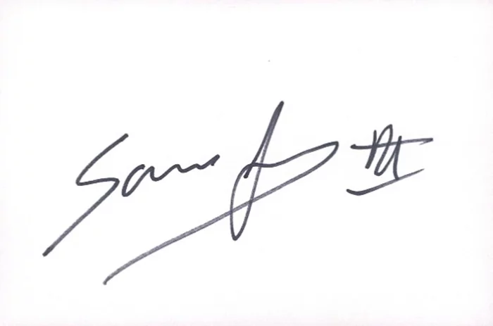 Sam Jones autograph