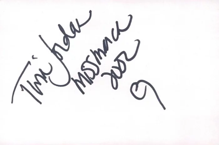 Tina Jordan autograph