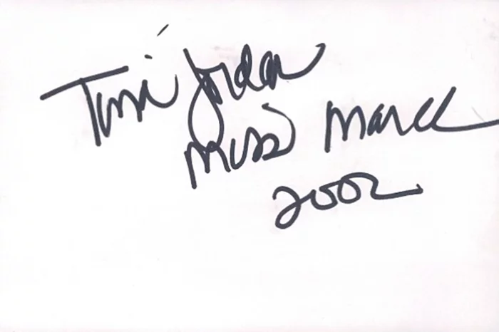 Tina Jordan autograph