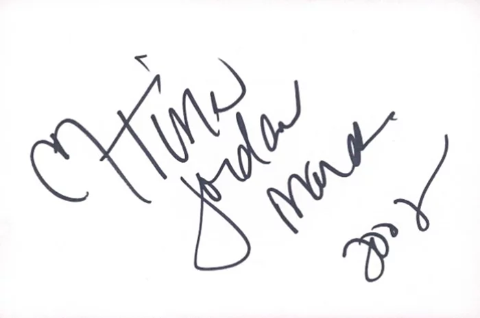 Tina Jordan autograph