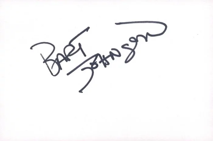 Bart Johnson autograph