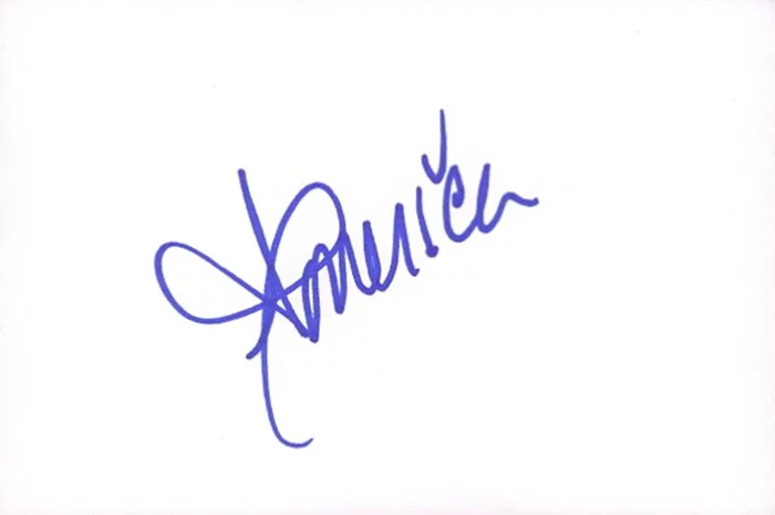 America Olivo autograph