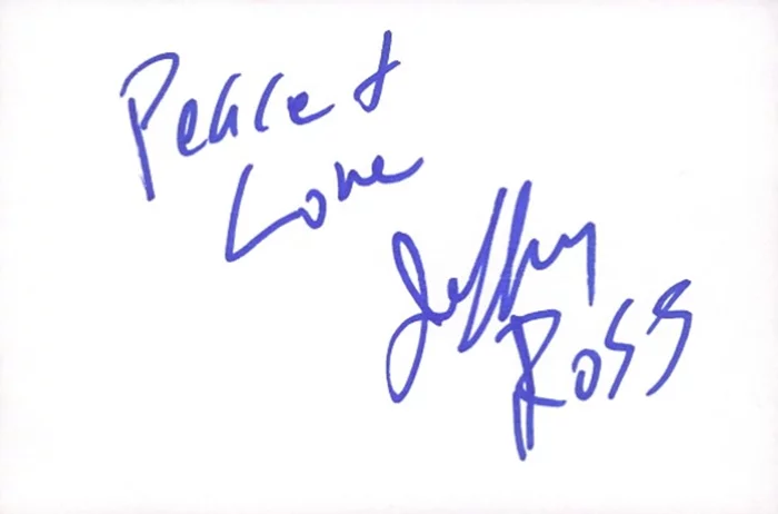 Jeffrey Ross autograph