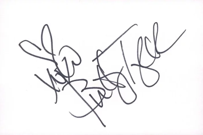 Buffy Tyler autograph