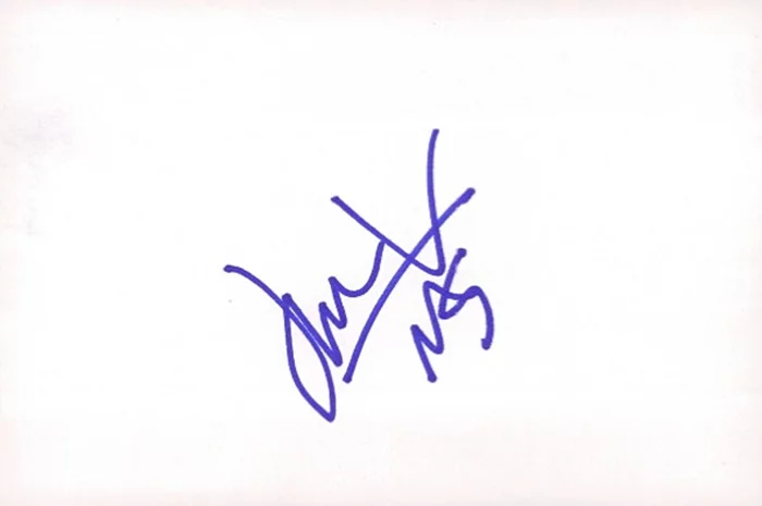 James Valentine autograph