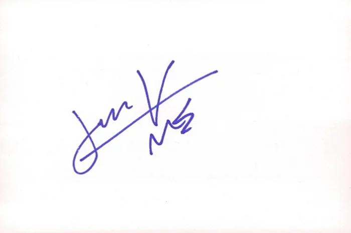 James Valentine autograph