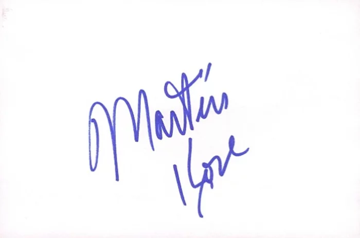 Martin Kove autograph