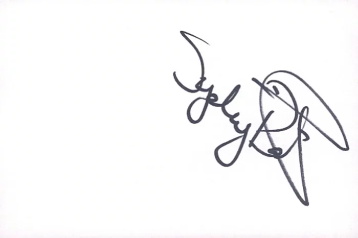 Sydney Poitier autograph
