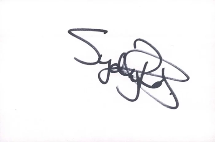 Sydney Poitier autograph