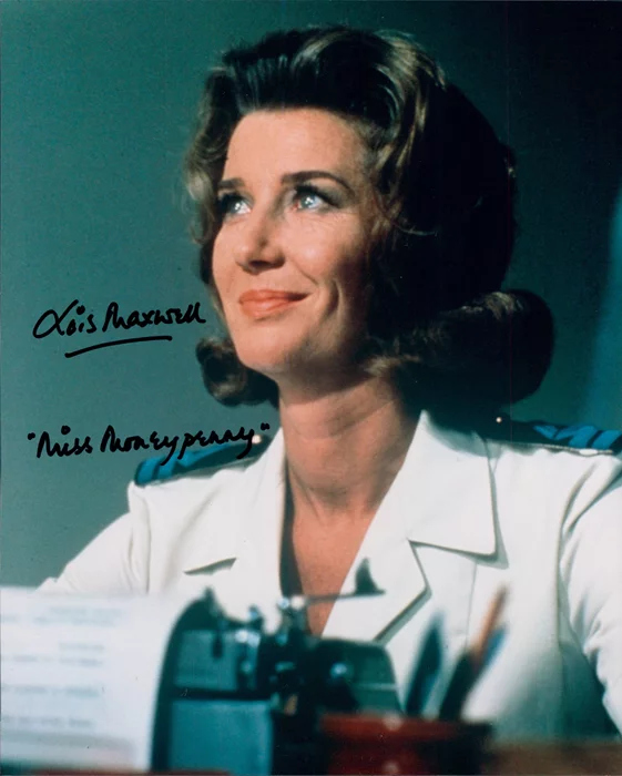 Lois Maxwell autograph