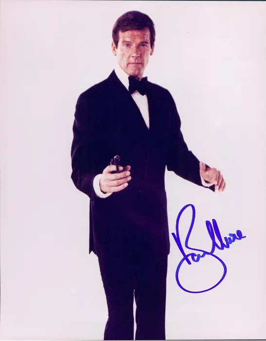 Roger Moore autograph