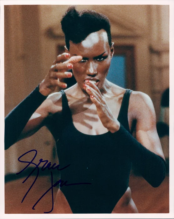 Grace Jones autograph