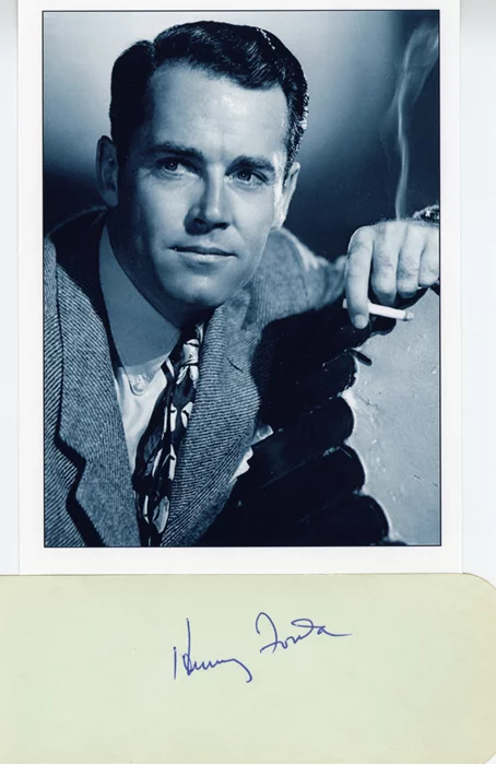 Henry Fonda autograph