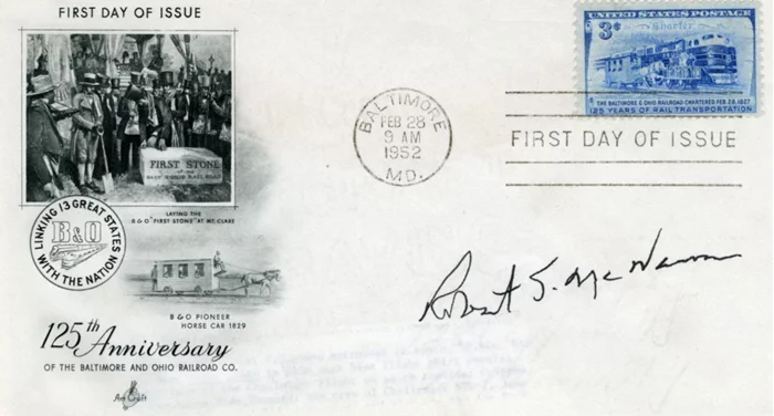 Robert S. McNamara autograph