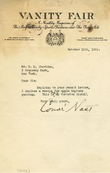 Conde Nast autograph