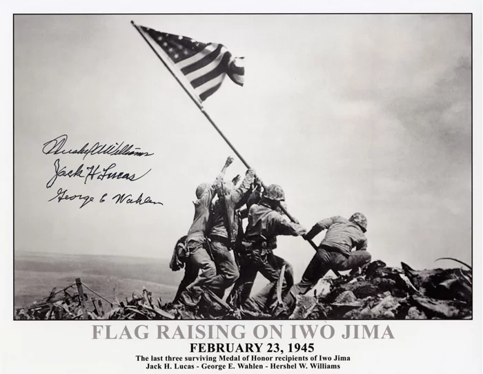 Iwo Jima Flag Raising autograph