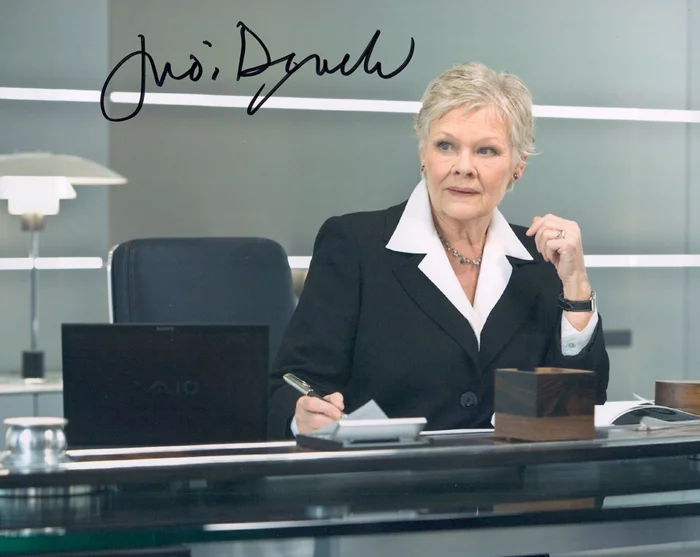 Judi Dench autograph