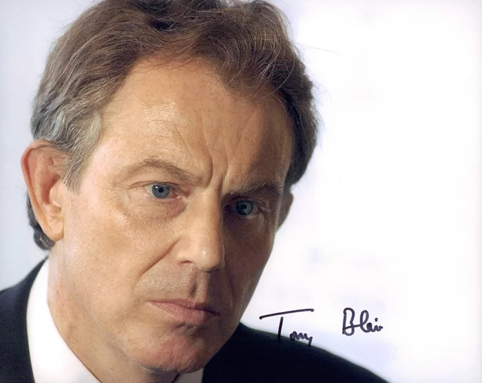 Tony Blair autograph