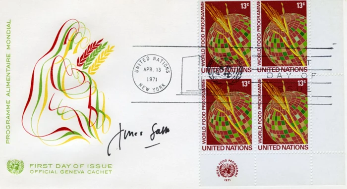 Jonas Salk autograph
