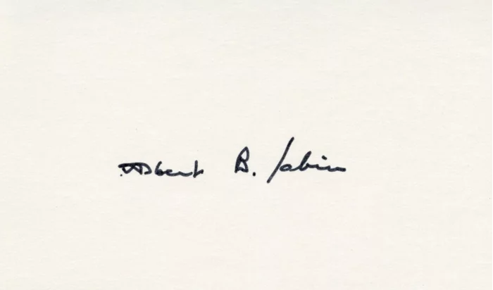 Albert Sabin autograph