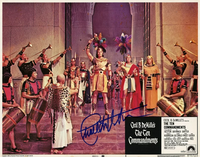 Charlton Heston autograph